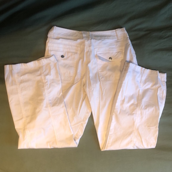 Garage, white loose cargo pants. Size US 5. - Picture 2 of 5